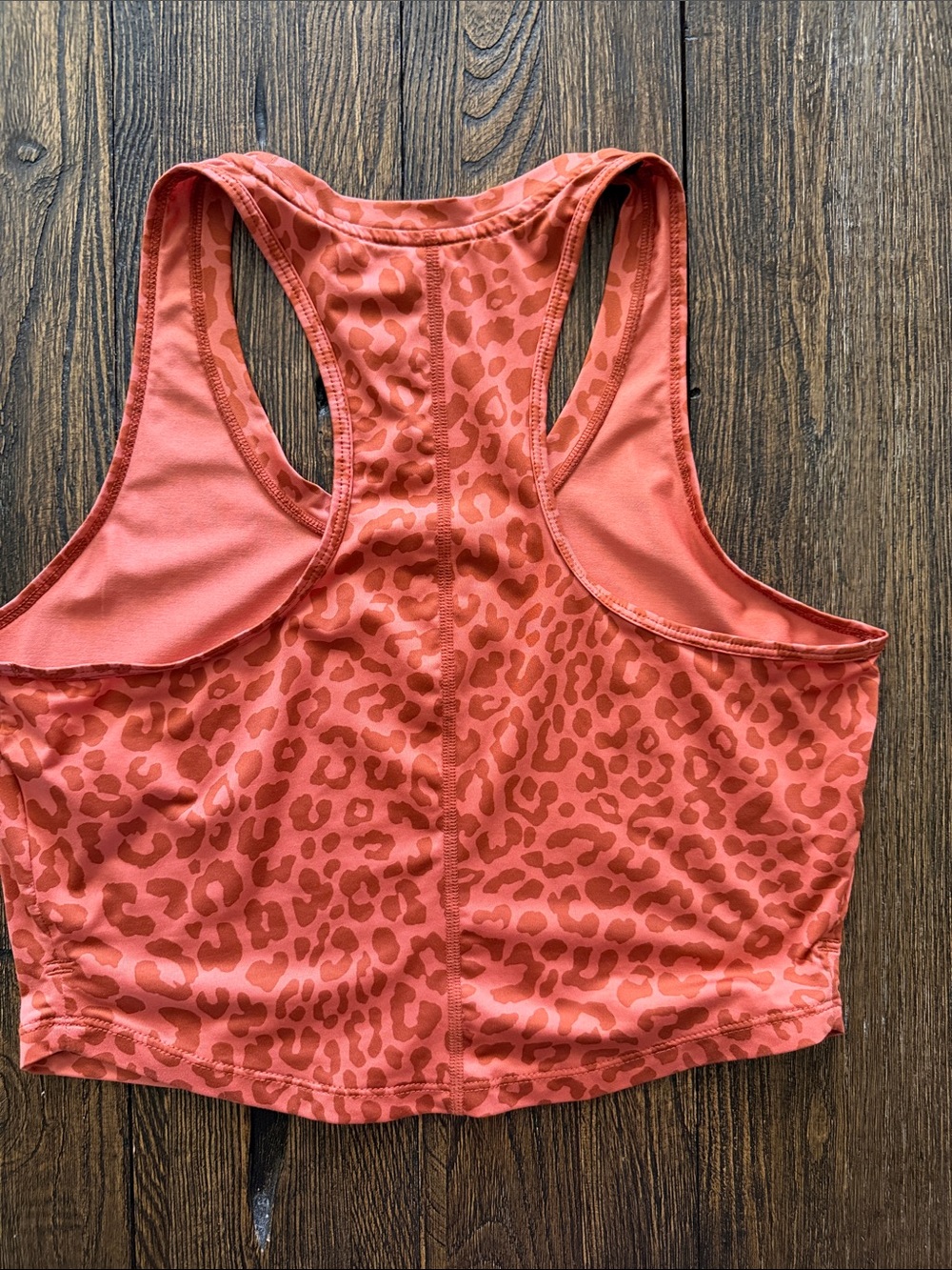 Nike Dri -Fit Coral Leopard Crop Sports Tank - Picture 2 of 2